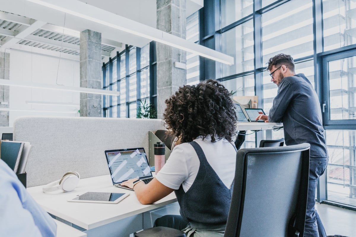 Cool Corporate People Working in an Office